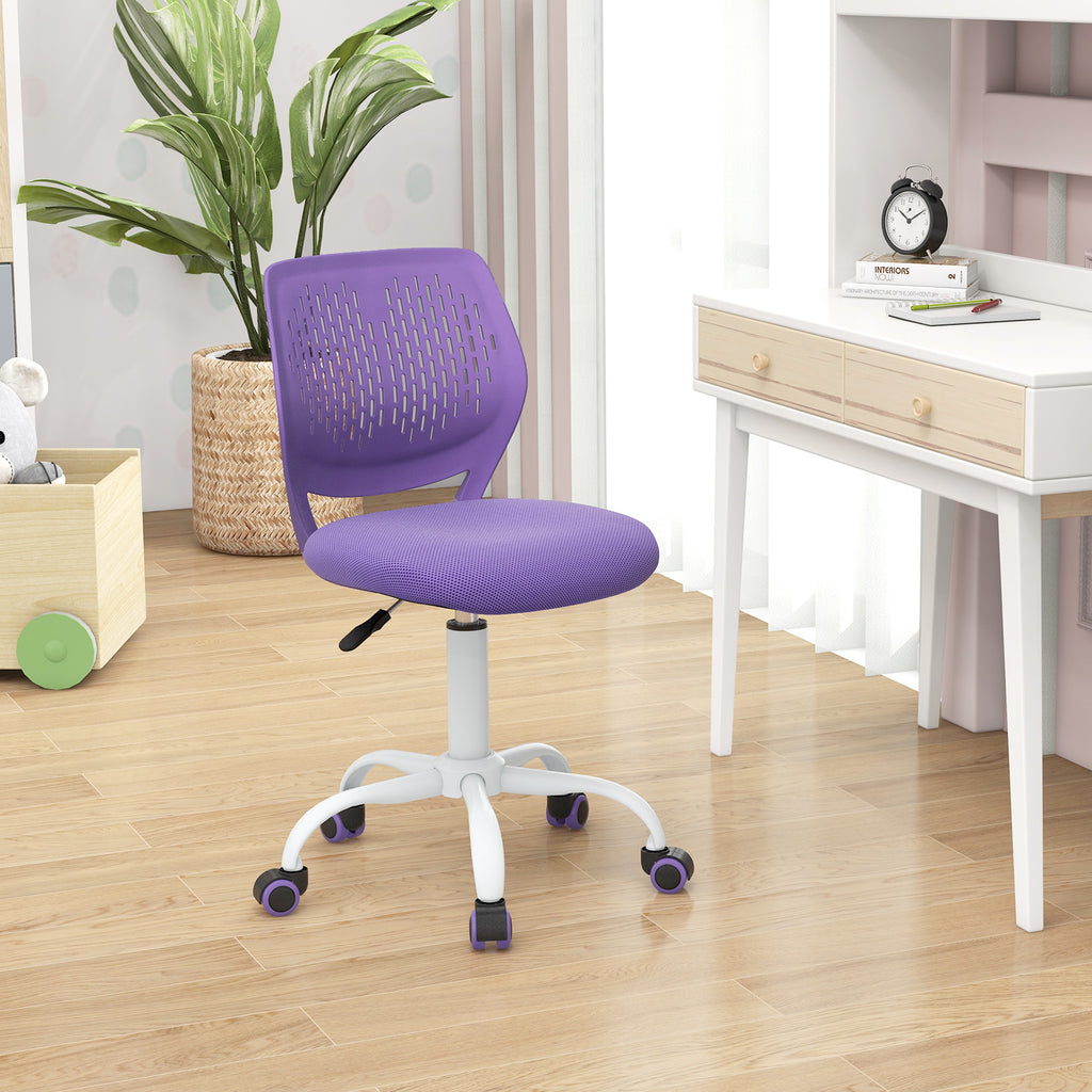 Kids Study Chair with Adjustable Height - Purple, 16.5-21 Inches