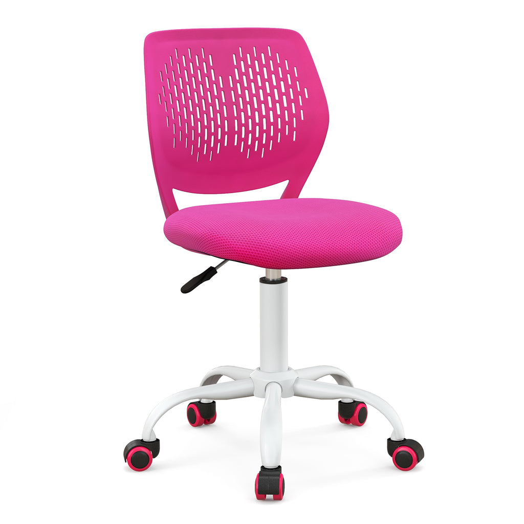 Children's Ergonomic Study Chair with Pink Height Adjustment 16.5-21 Inches