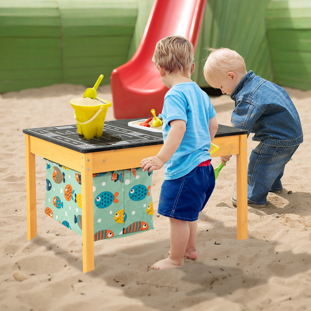 Kids 3-in-1 Sand Water Activity Table with Foldable Storage Bin - Sand Water Table