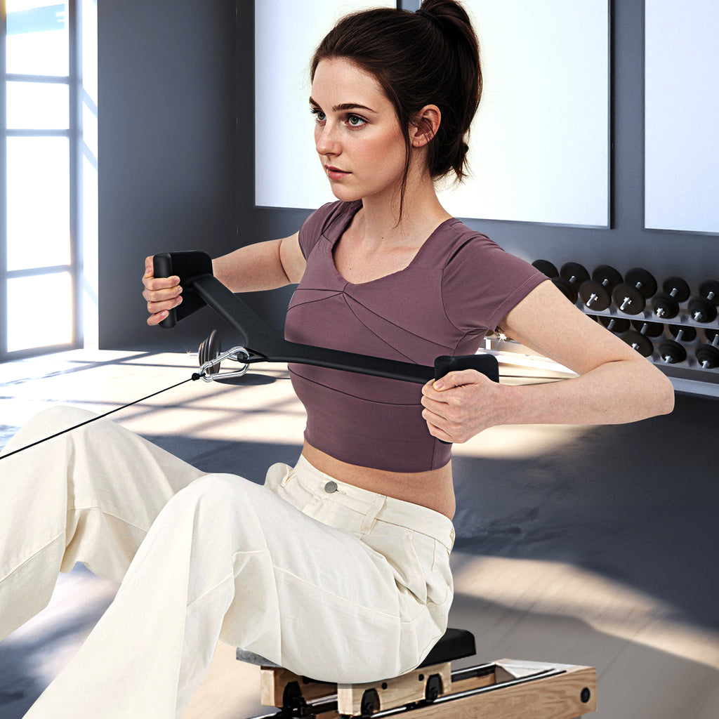 LAT Pulldown Attachment Set for Home Gym Fitness - 5 Exercise Attachments with Non-Slip Grip