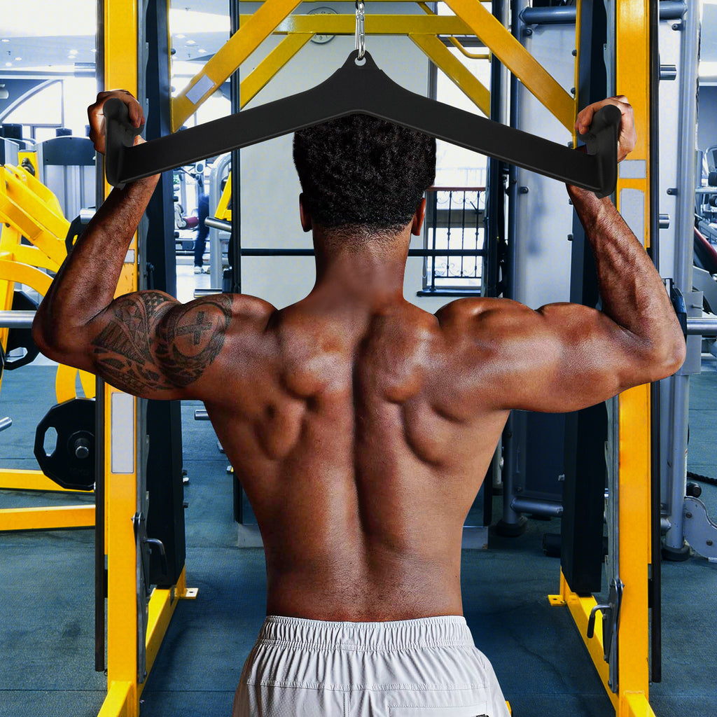 LAT Pulldown Attachment Set for Home Gym Fitness - 5 Exercise Attachments with Non-Slip Grip