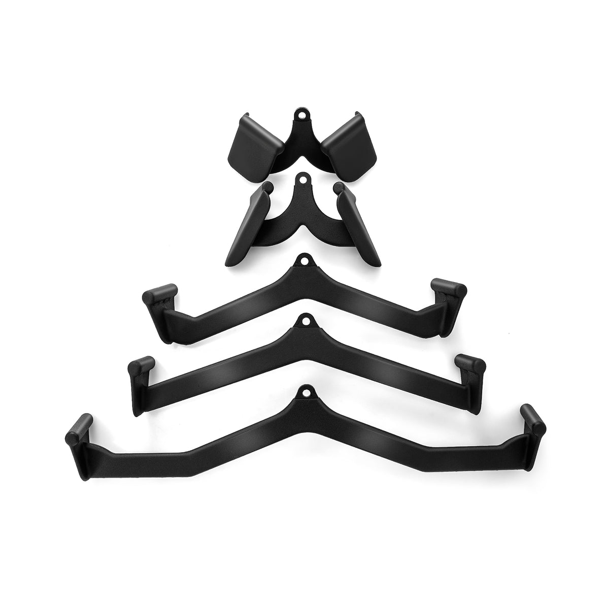 LAT Pulldown Attachment Set for Home Gym Fitness - 5 Exercise Attachments with Non-Slip Grip