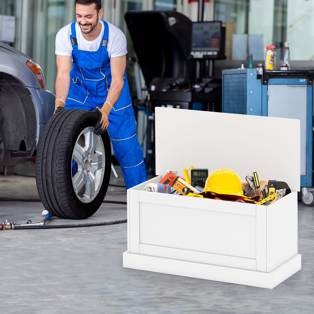 Large Storage Chest with Safety Metal Hinge