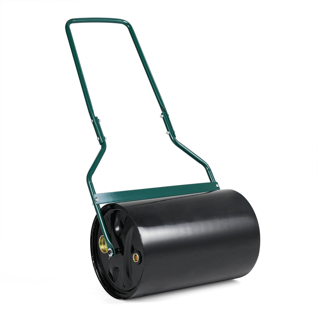Lawn Roller 12 Gallon Water/Sand Filled Garden Drum with U-shape