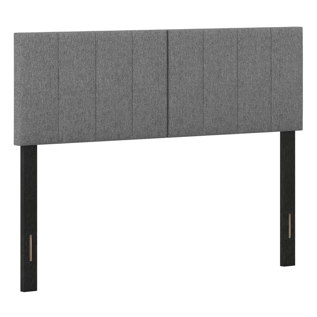 Linen Upholstered Headboard - Dark Gray, Style D
