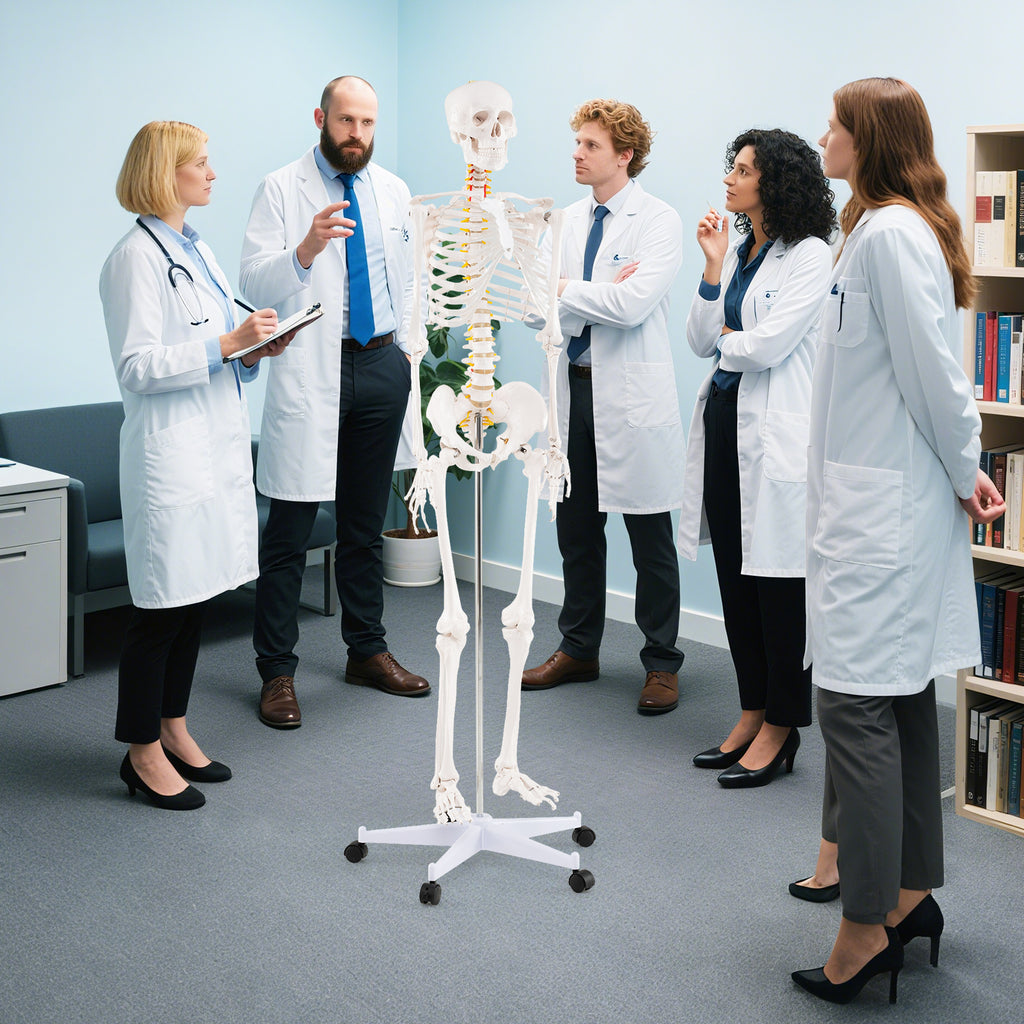 70.8 Inch Human Skeleton Model for Anatomy Education - Detachable Skull & Movable Joints - Skeleton Model Variation of THIS listing