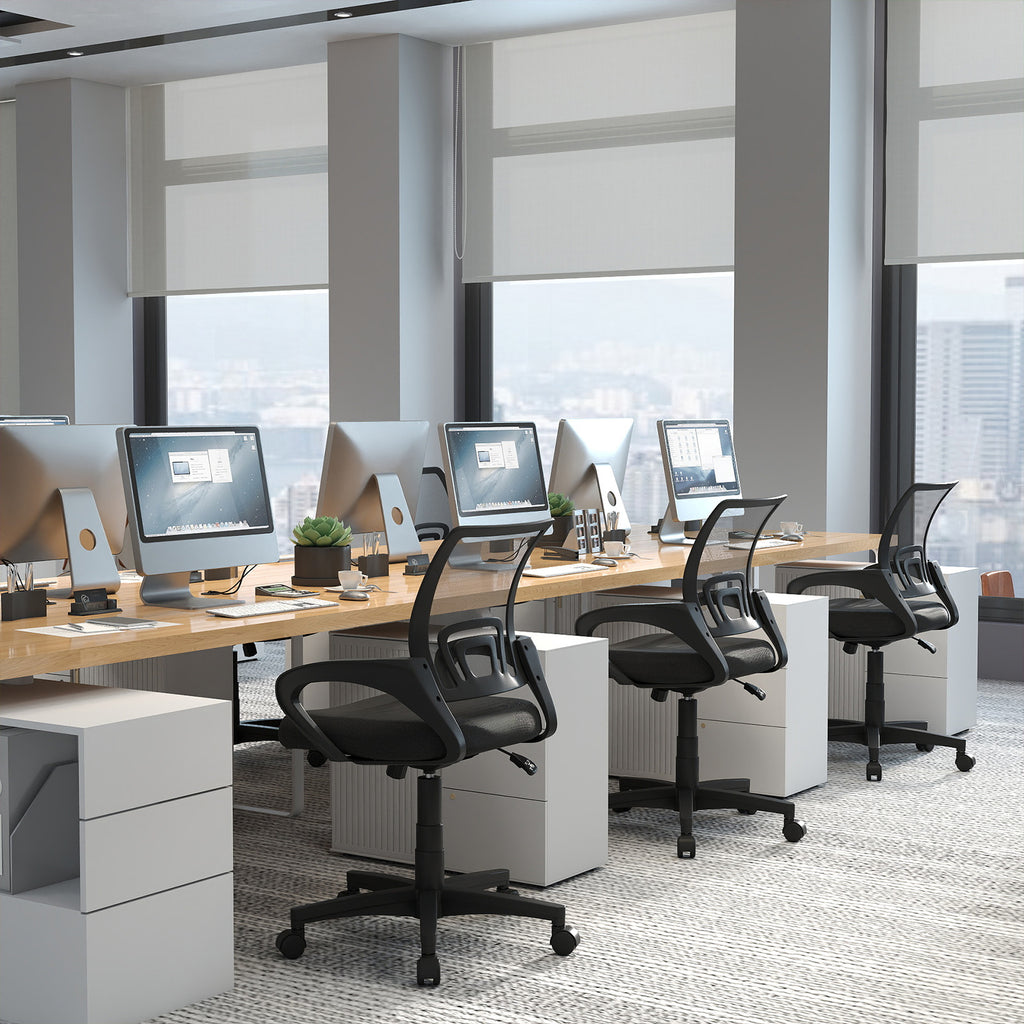 Mid-Back Mesh Office Chair Ergonomic Computer with Lumbar Support