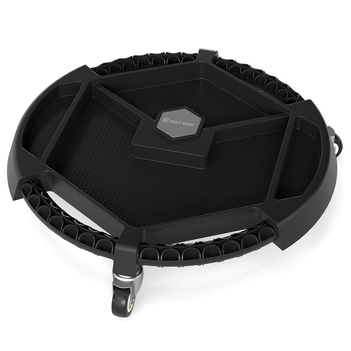 Mobile Automotive Tool Creeper with 3 Swivel Casters and 4
