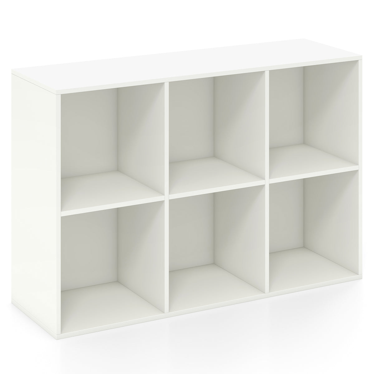 6-Cube Bookcase with Anti-Tipping Kits - Rustic Brown