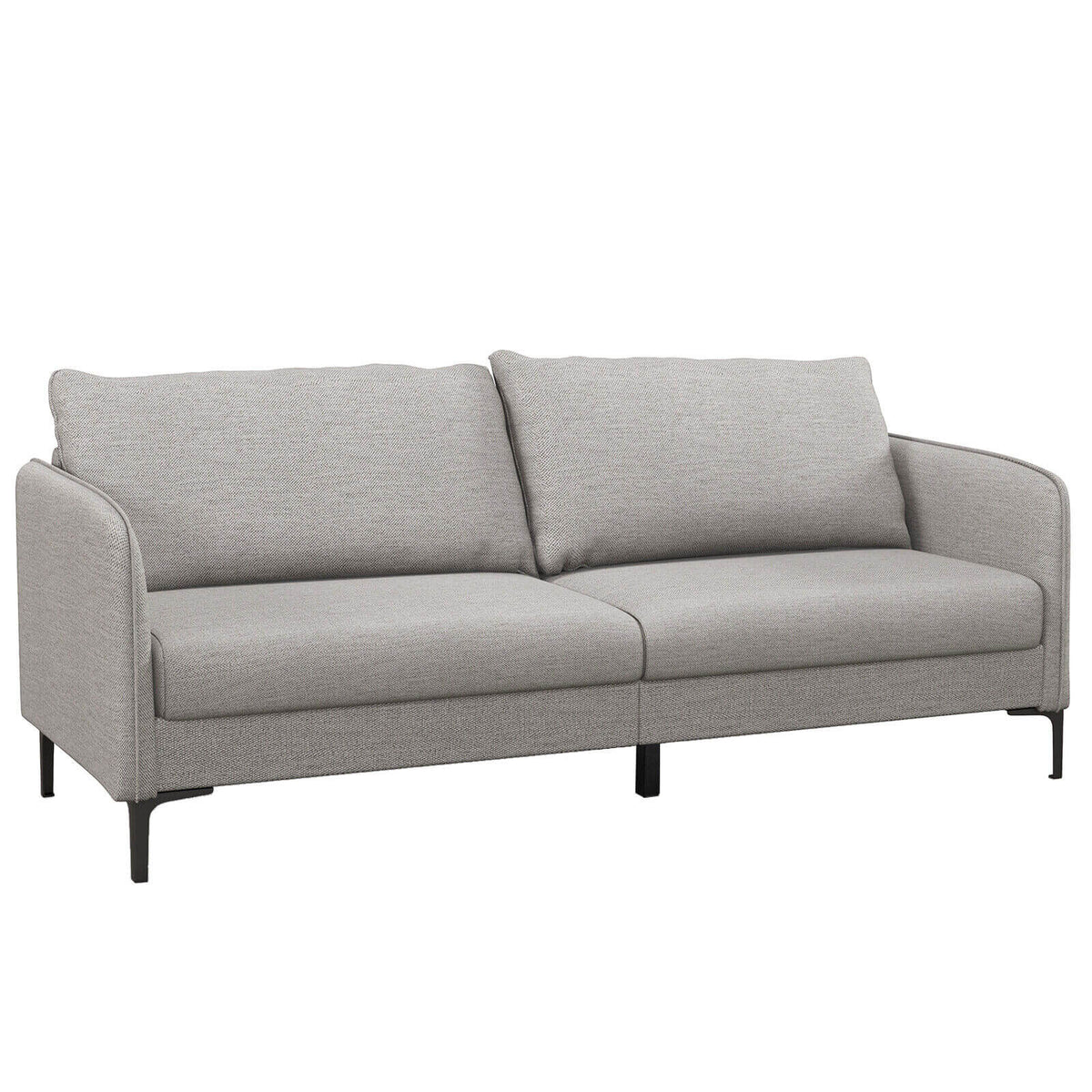 Modern 76 Inch Loveseat Sofa Couch, Gray
