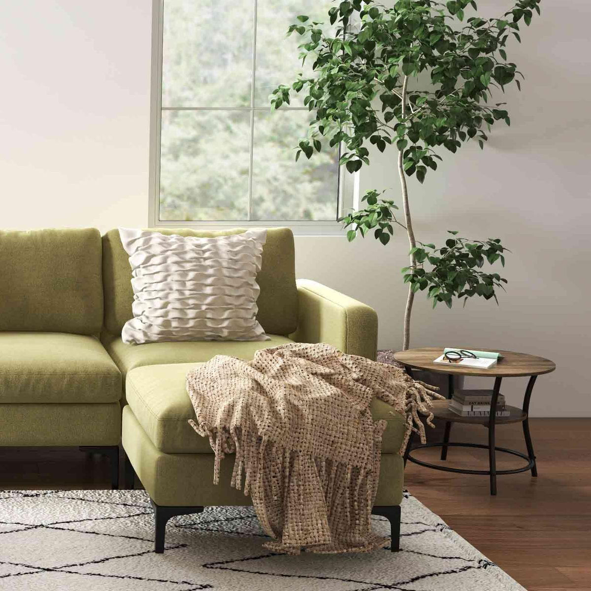 Lift Top Coffee Table with Storage Compartment - White