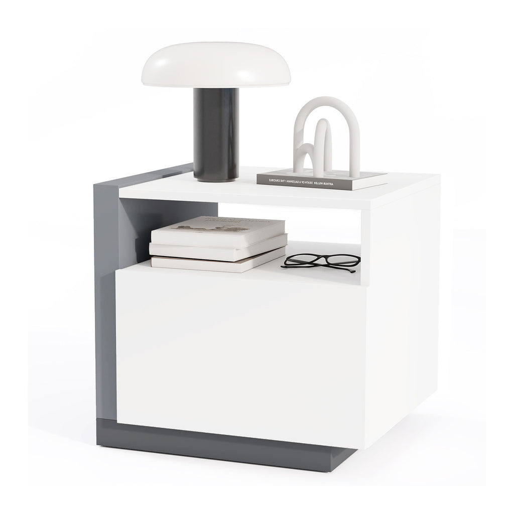 Modern Minimalist Nightstand with Drawer