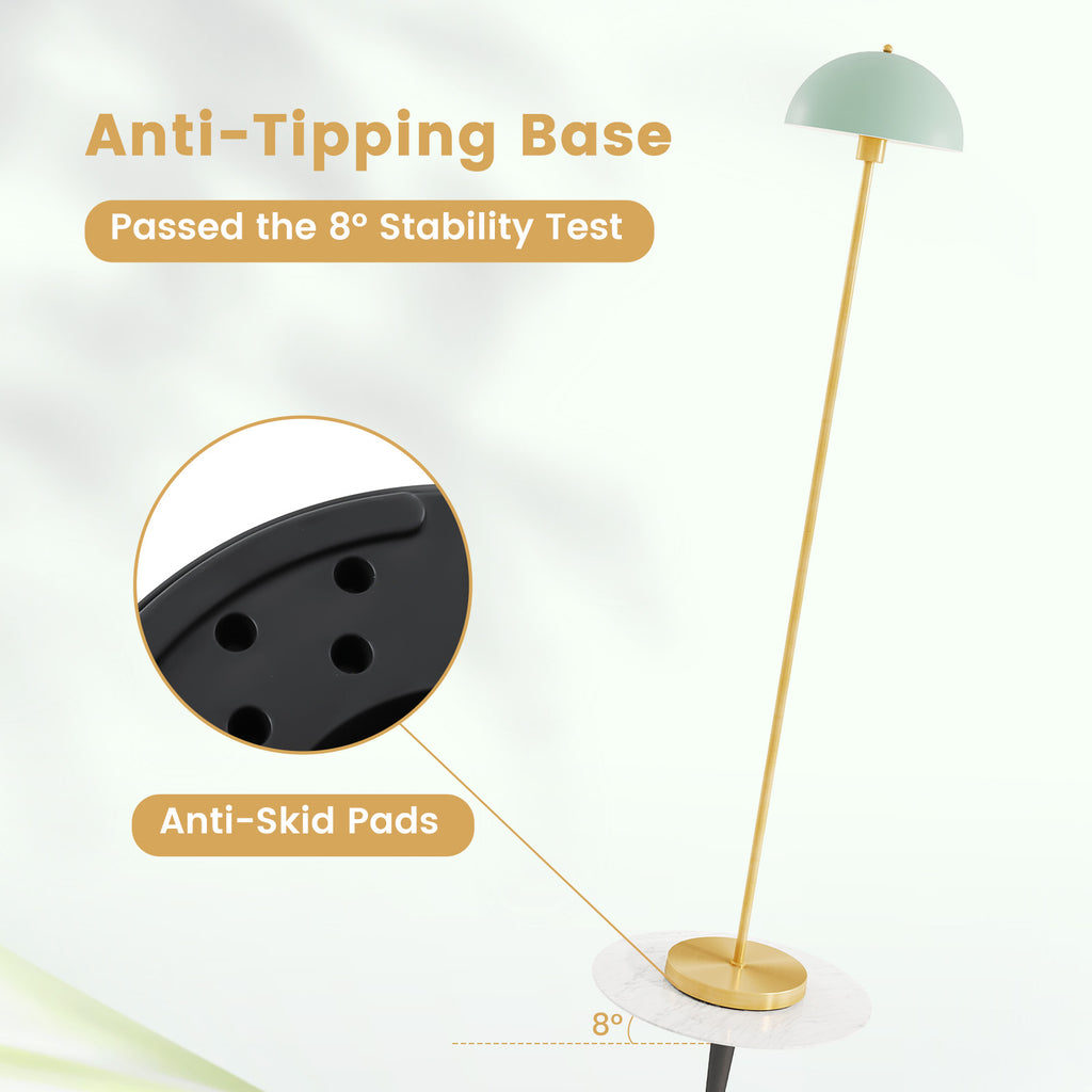 Modern Floor Lamp with Foot Switch - Style 2, E26 Socket, Stable Base
