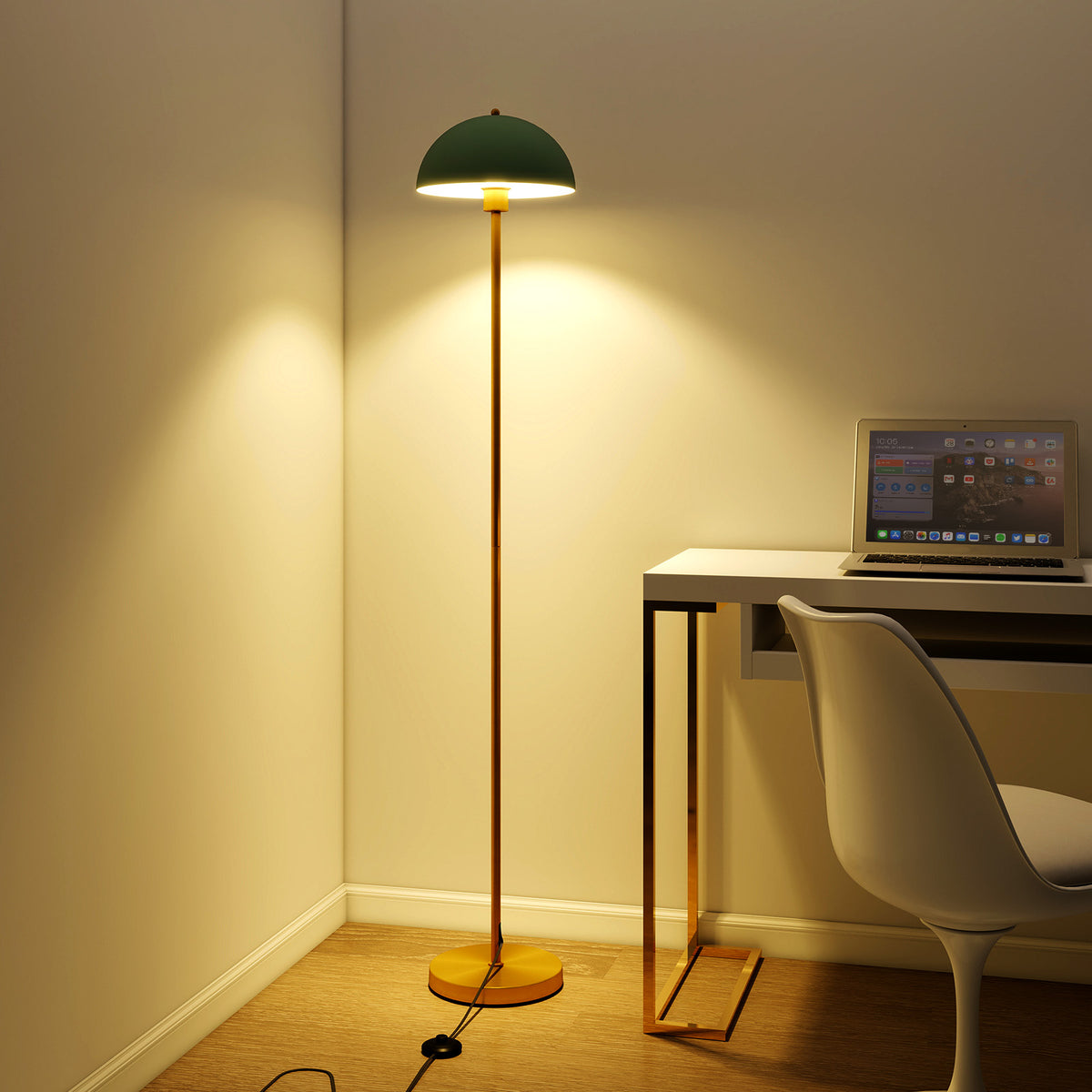 Modern Floor Lamp with Foot Switch - Style 2, E26 Socket, Stable Base