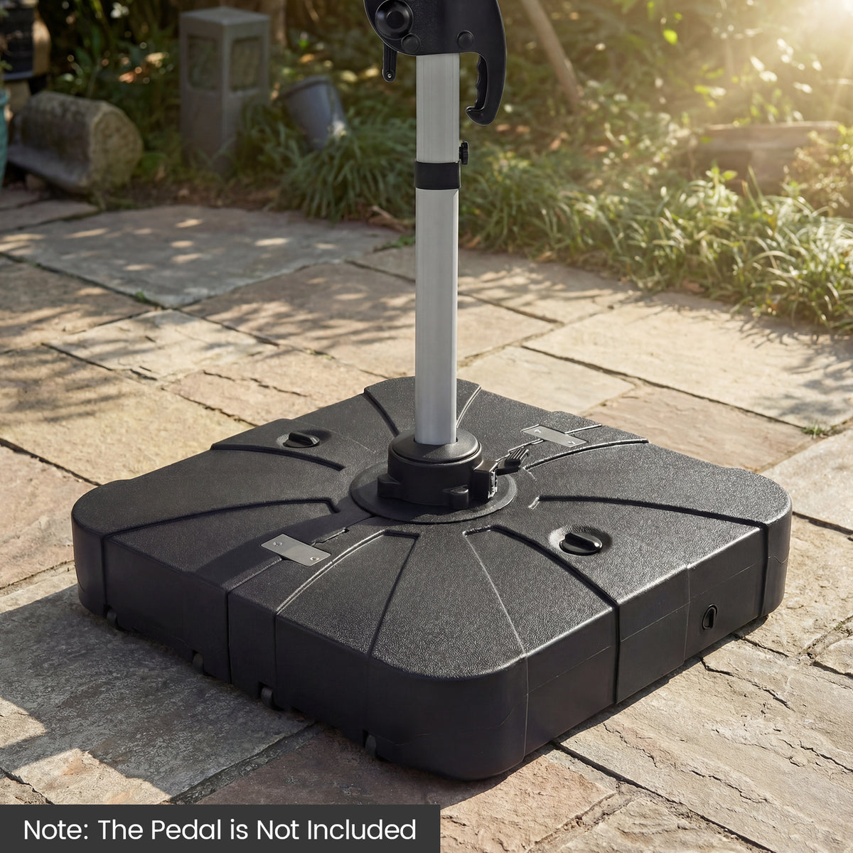 Outdoor Cantilever Umbrella Base Square Water and Sand Fillable