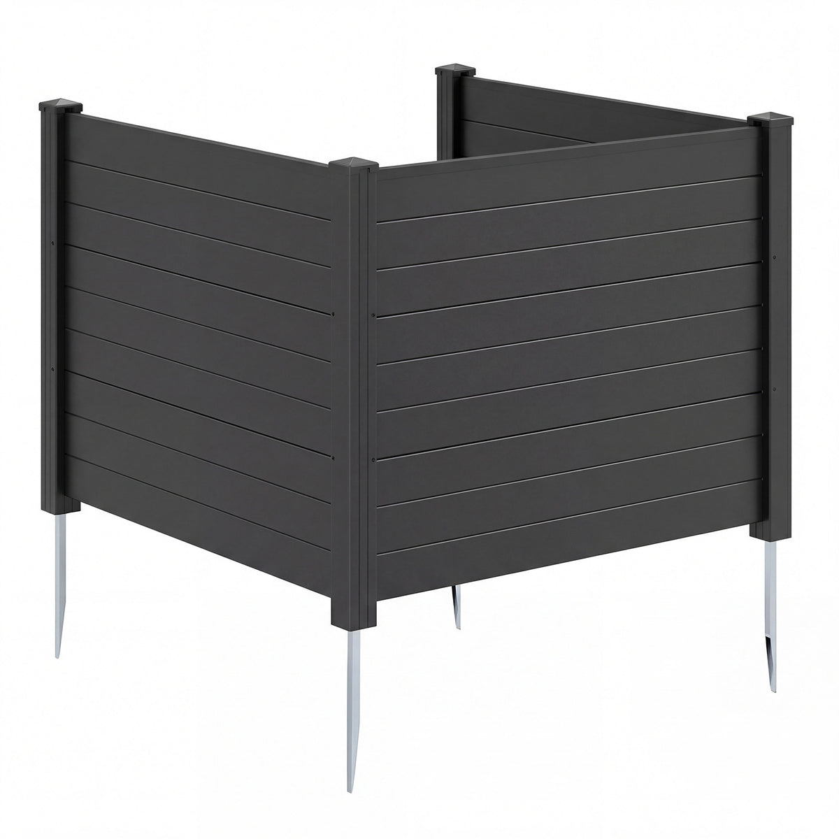 Outdoor Privacy Fence 2 Panels - 48 x 38 Inches Brown, Air Conditioner Fence