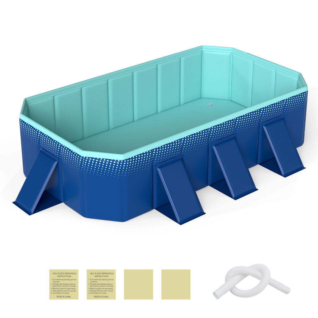 Non-Inflatable Swimming Pool Portable Around Ground with 24 Wall
