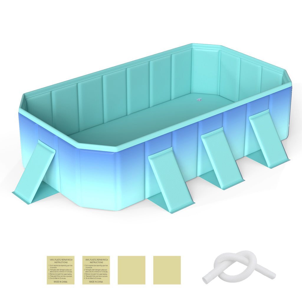 Non-Inflatable Swimming Pool Portable Around Ground with 24 Wall
