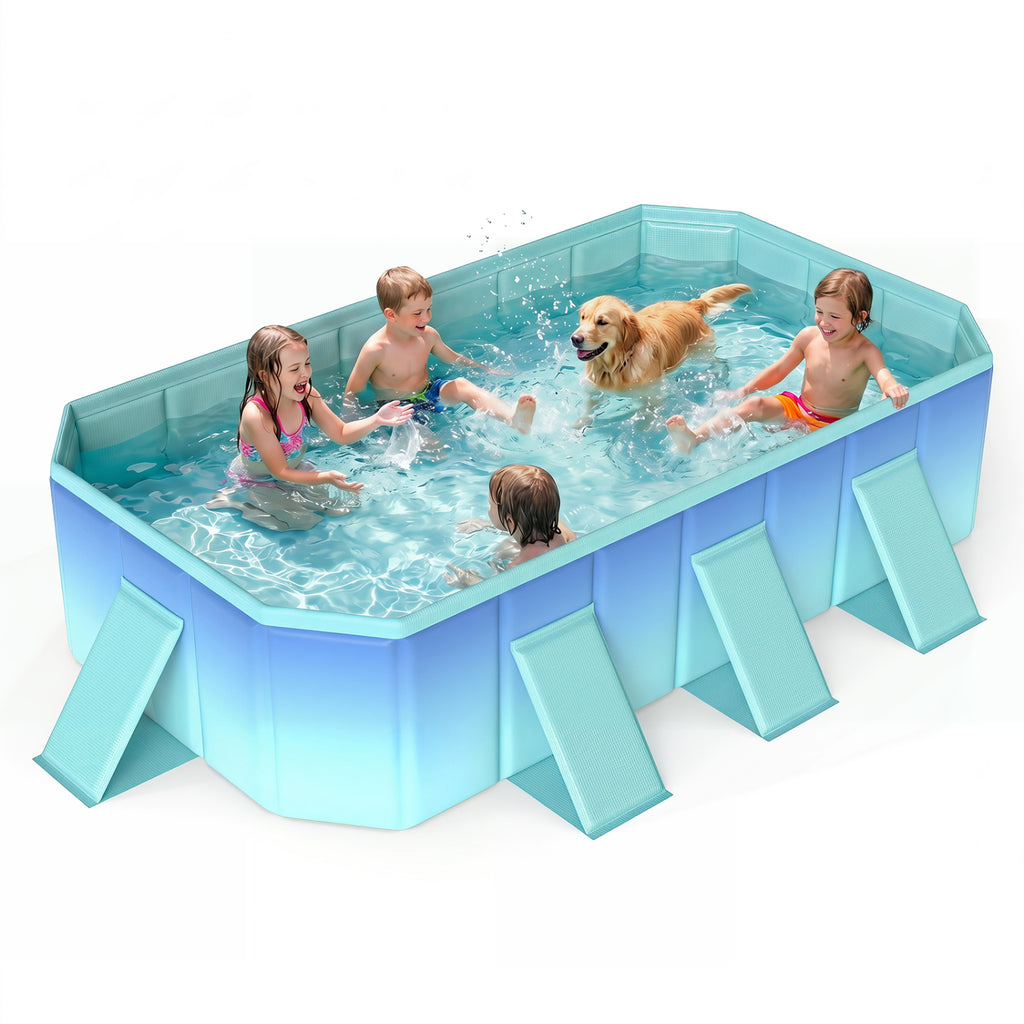 Non-Inflatable Swimming Pool Portable Around Ground with 24 Wall
