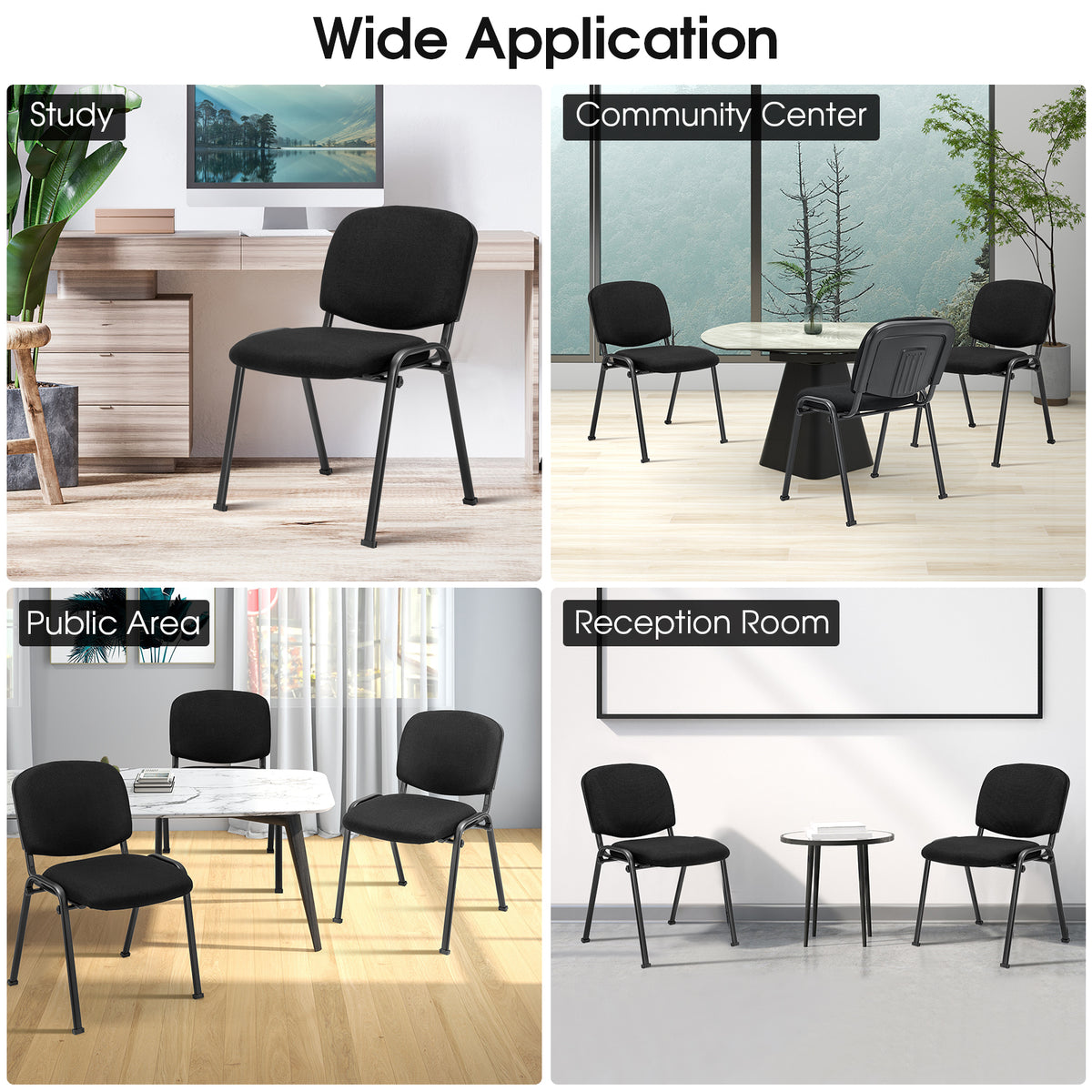 Elegant Conference Office Chair Set for Guest Reception