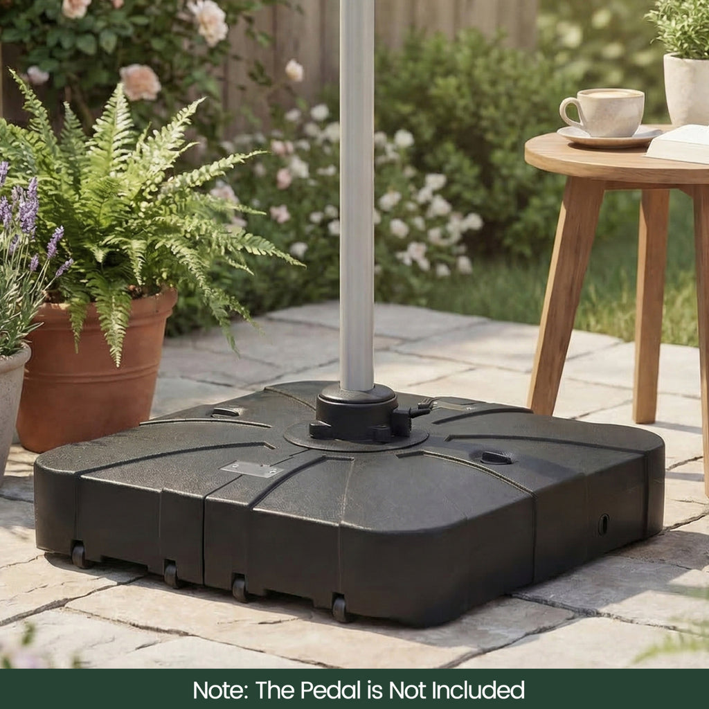 Outdoor Cantilever Umbrella Base Square Water and Sand Fillable
