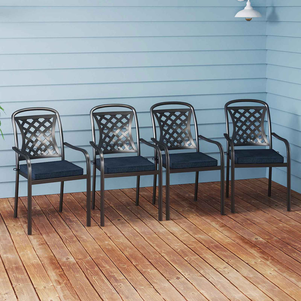 Outdoor Chair Cushion Set of 2 Waterproof Fade-Resistant Olefin Seat