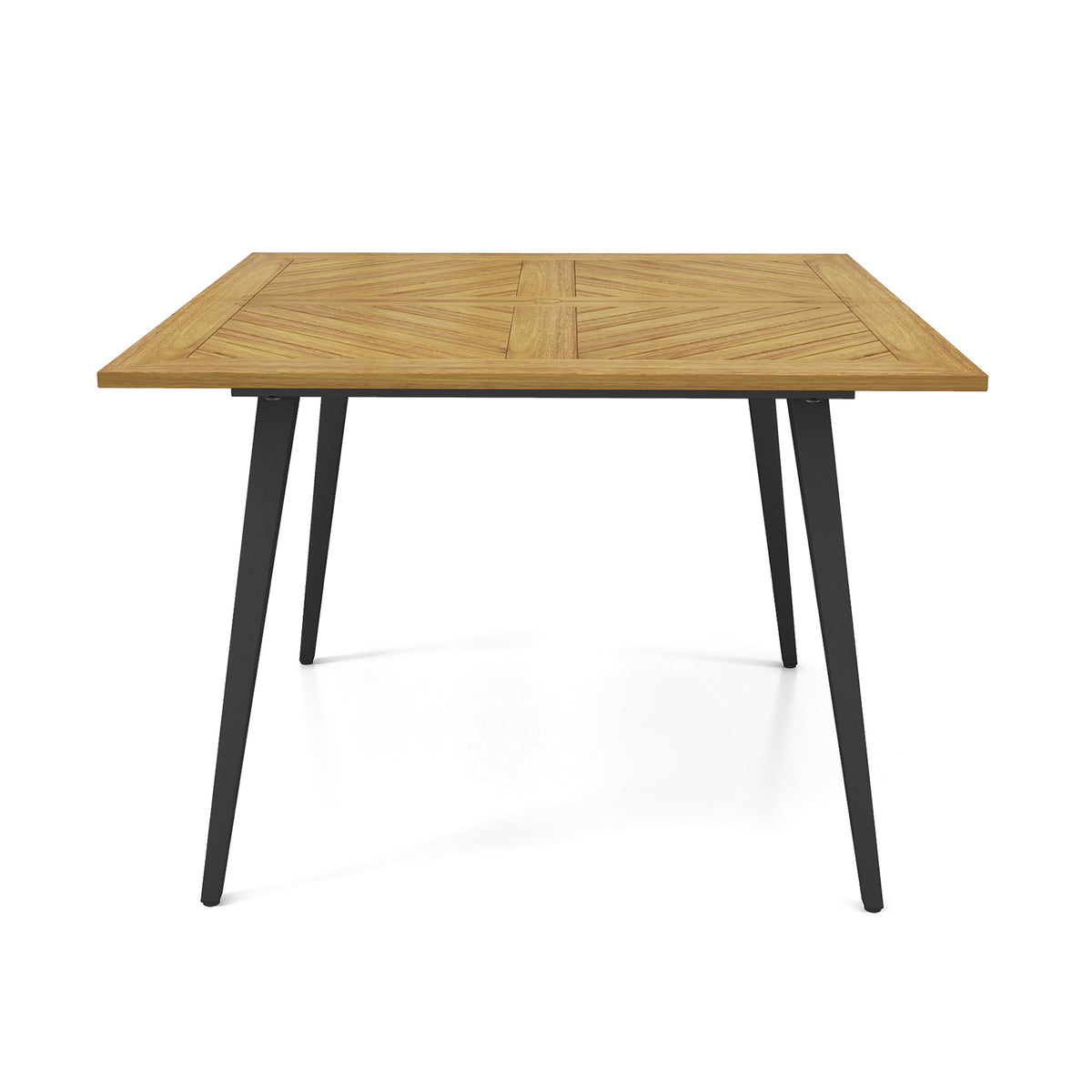 4-Person Acacia Wood Outdoor Dining Table