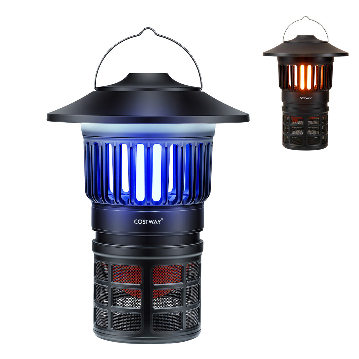 Outdoor Bug Zapper with Foldable Camping Lantern USB-C Rechargeable