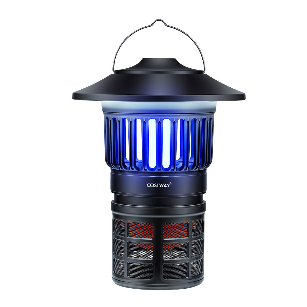 Outdoor Fly Trap with Light Rechargeable Electric Bug Catcher and