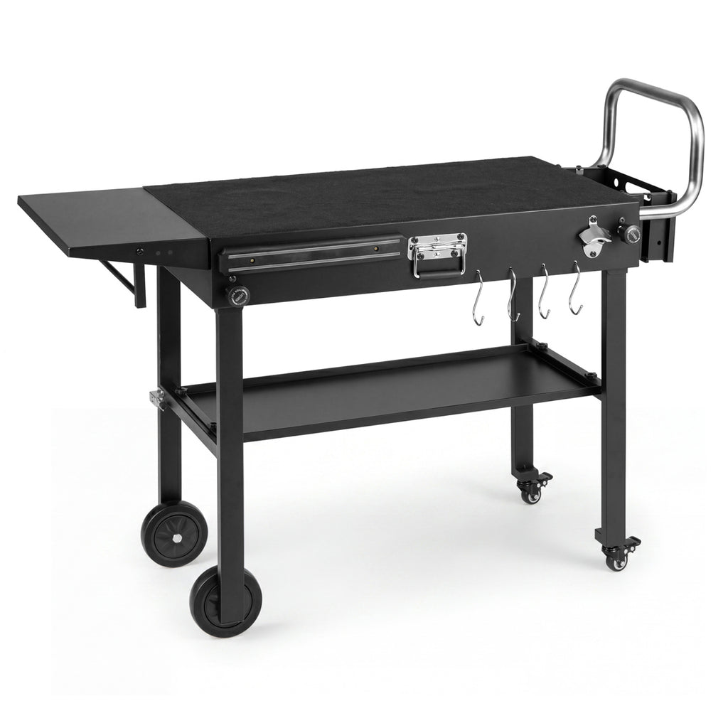 Outdoor Grill Cart, Foldable Grilling Table for Blackstone Griddle