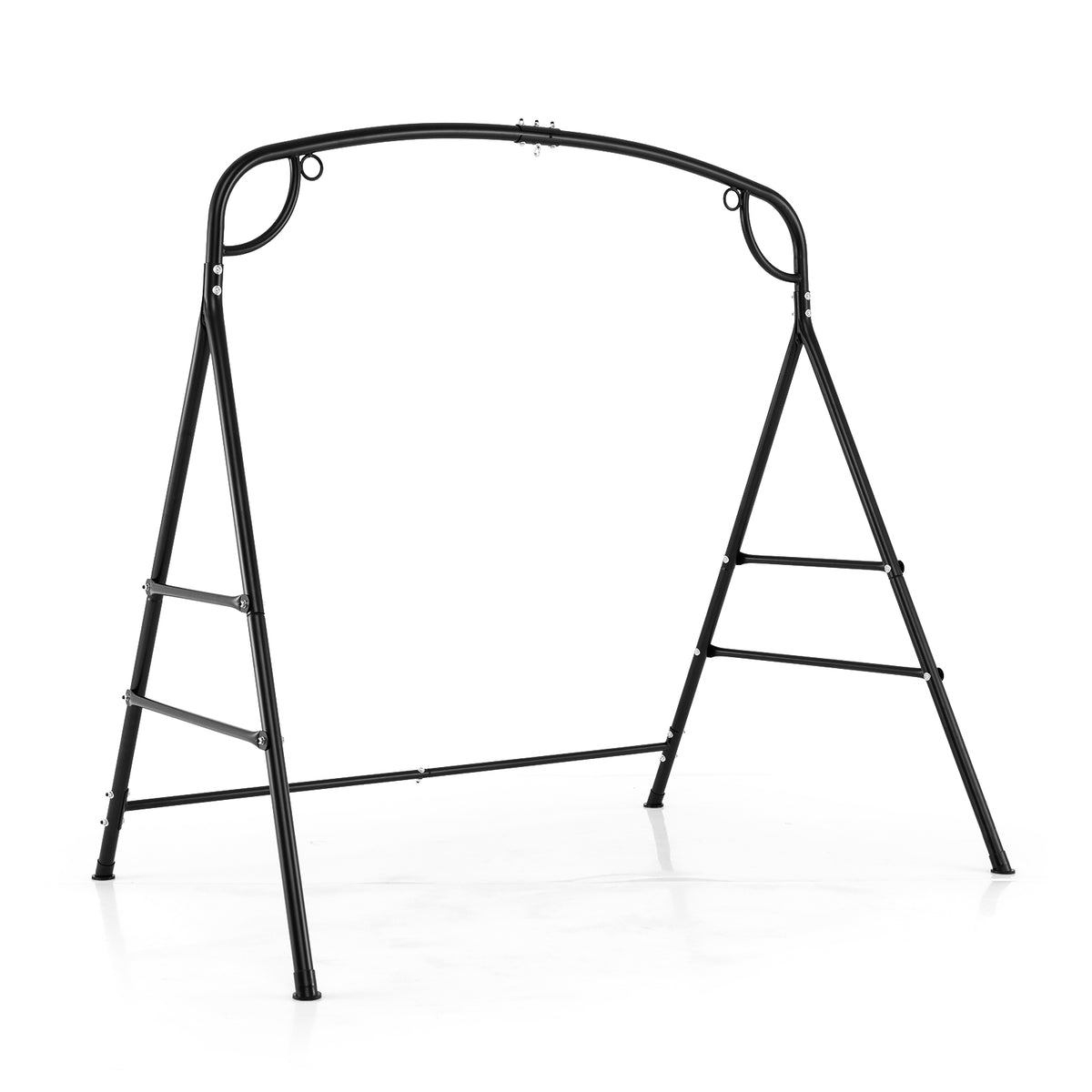 Heavy Duty Wooden Swing Frame with Reinforced Bars