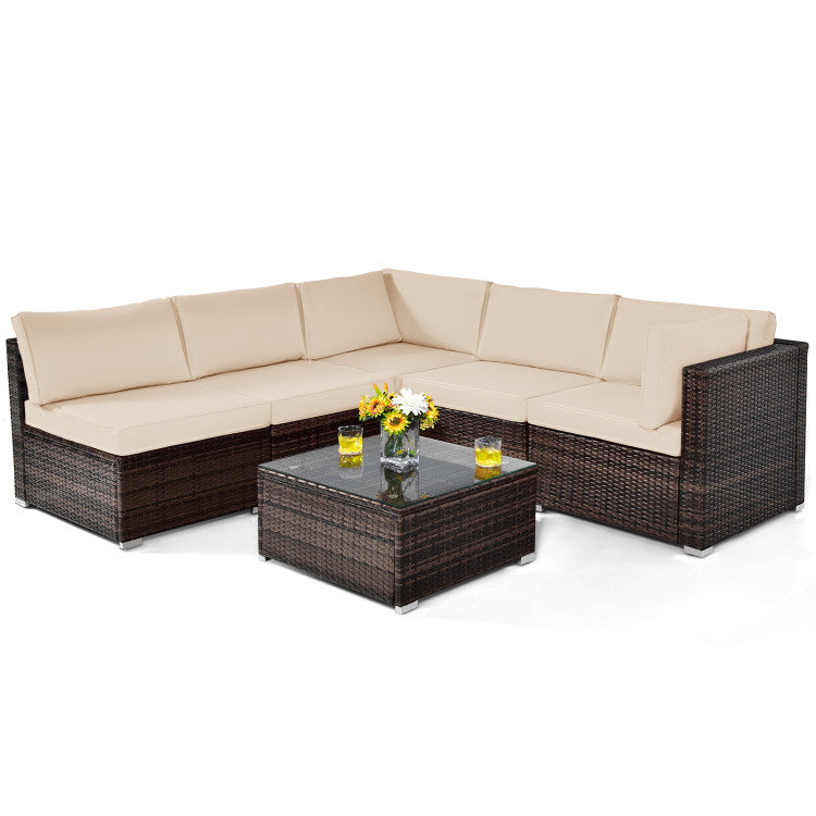 Outdoor Oasis Ultimate Combo: All-Weather Rattan Seating Set with
