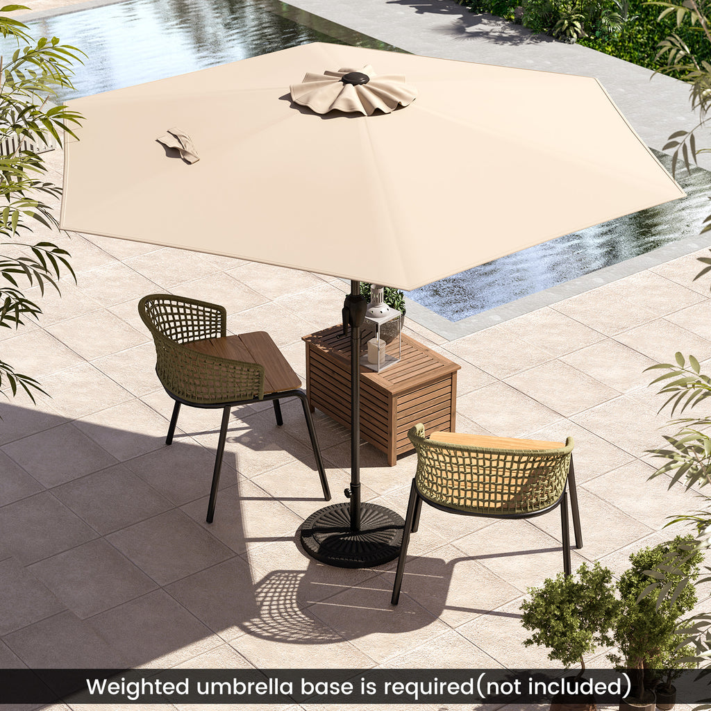 7.5 feet Outdoor Patio Heavy Duty Market Umbrella with Push Button