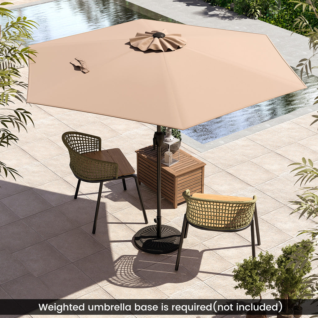 7.5 feet Outdoor Patio Heavy Duty Market Umbrella with Push Button