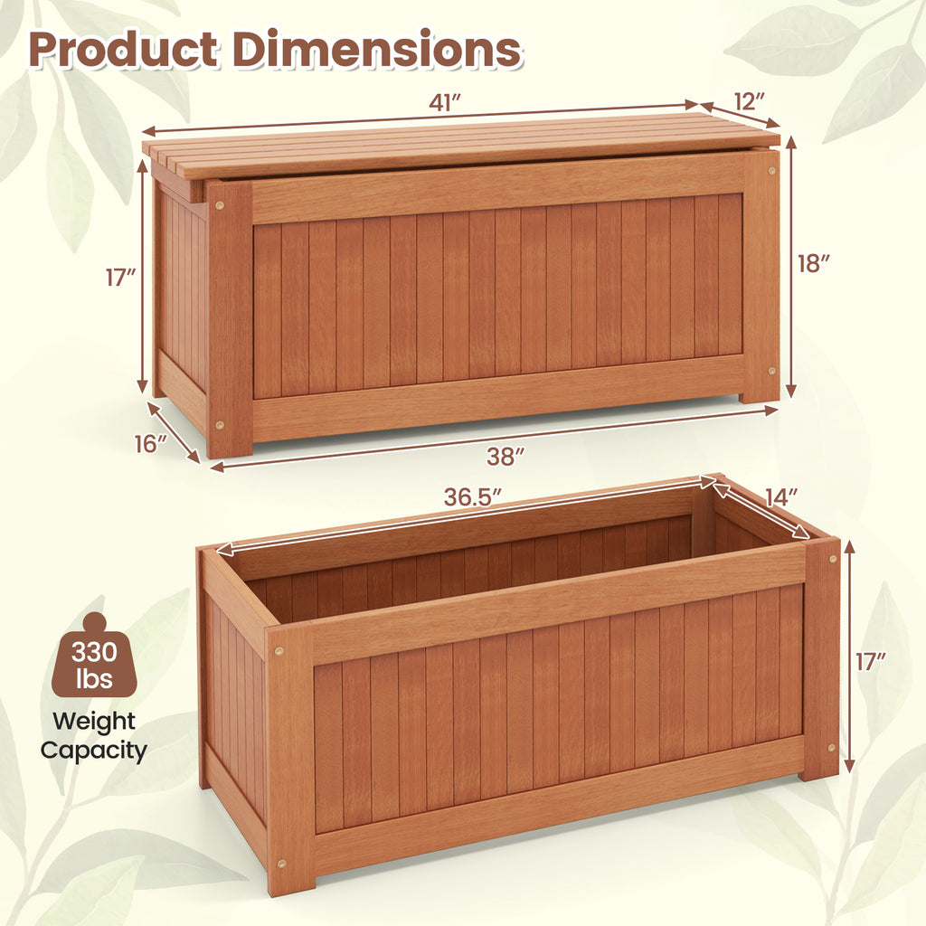Wood Planter Box with Seat – 1 Planter Box