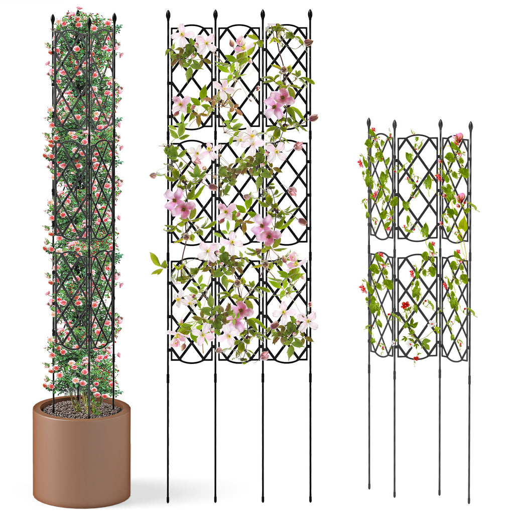 3-Pack Outdoor Plant Support Frame for Raised Garden Bed