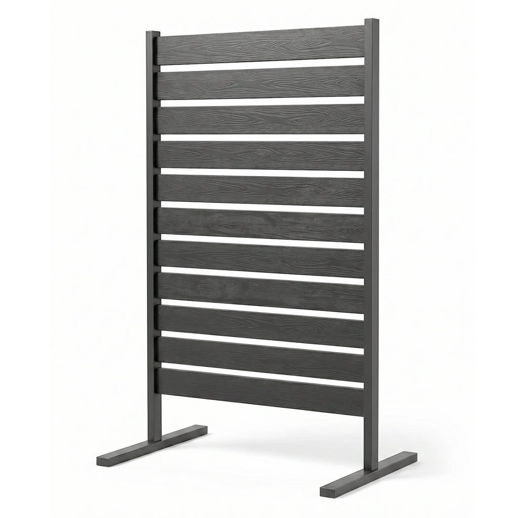Outdoor Privacy Fence Screen for Backyard Pool Lawn - Gray, Set of 1