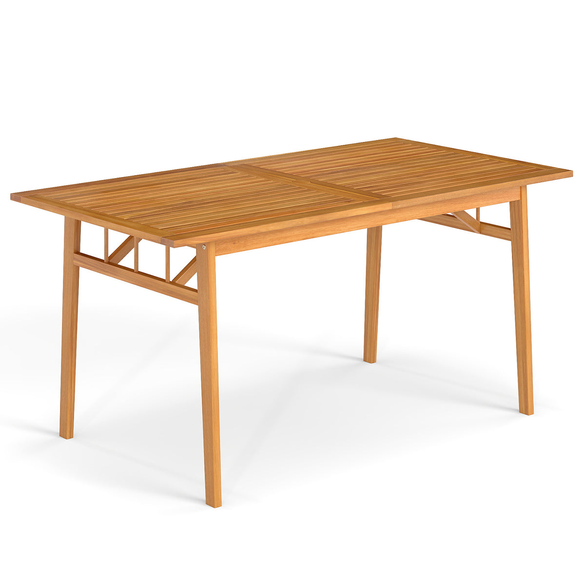 Acacia Wood Outdoor Dining Table 48" × 24" - Seats 4-6