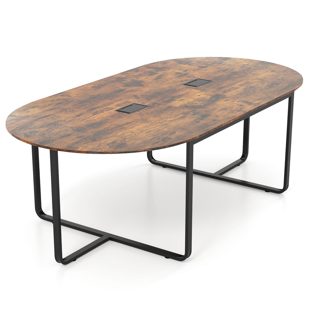 8 Feet Conference Room Table Large Meeting Seats up to 10 People