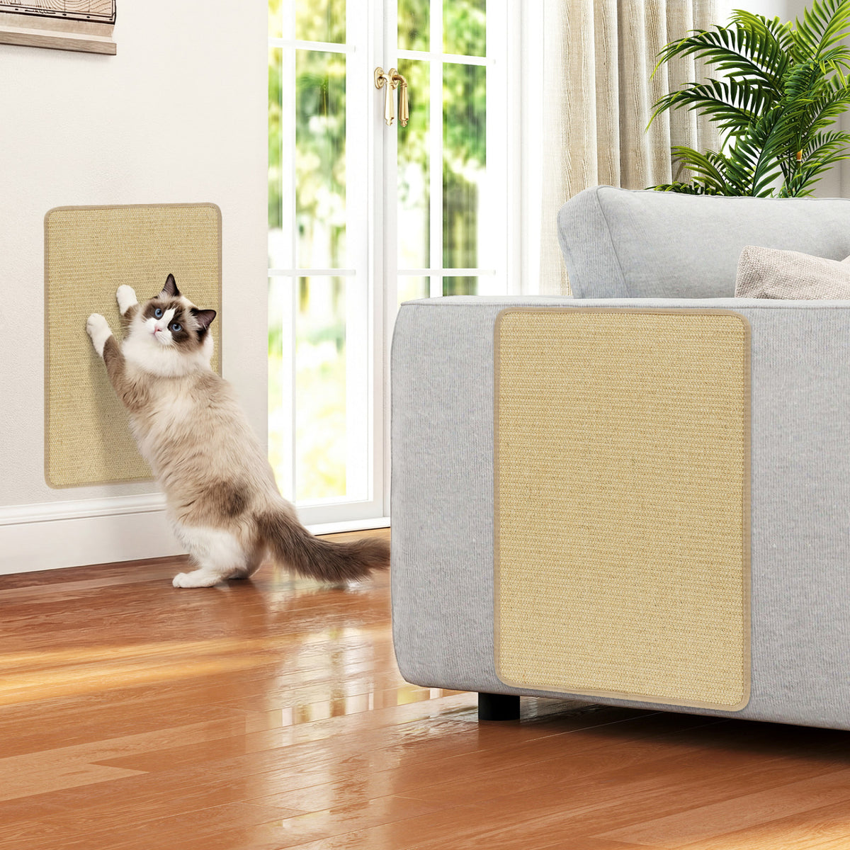 12 Pieces Cat Scratcher Mat Set 24 x 16 Inch Natural Sisal Pads - Variation of THIS Listing
