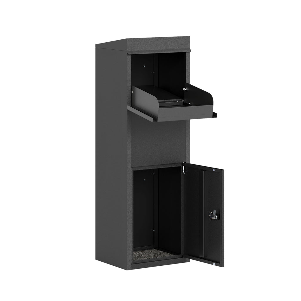 Outdoor Package Delivery Box Anti-Theft 44 Inch, Black