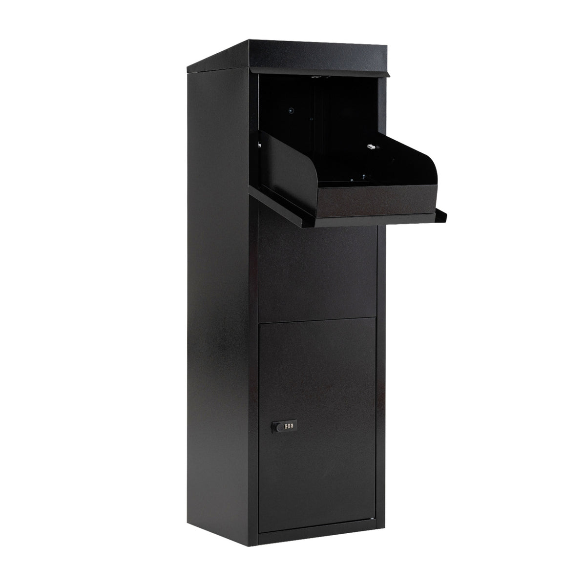 Outdoor Package Delivery Box Anti-Theft 44 Inch, Black