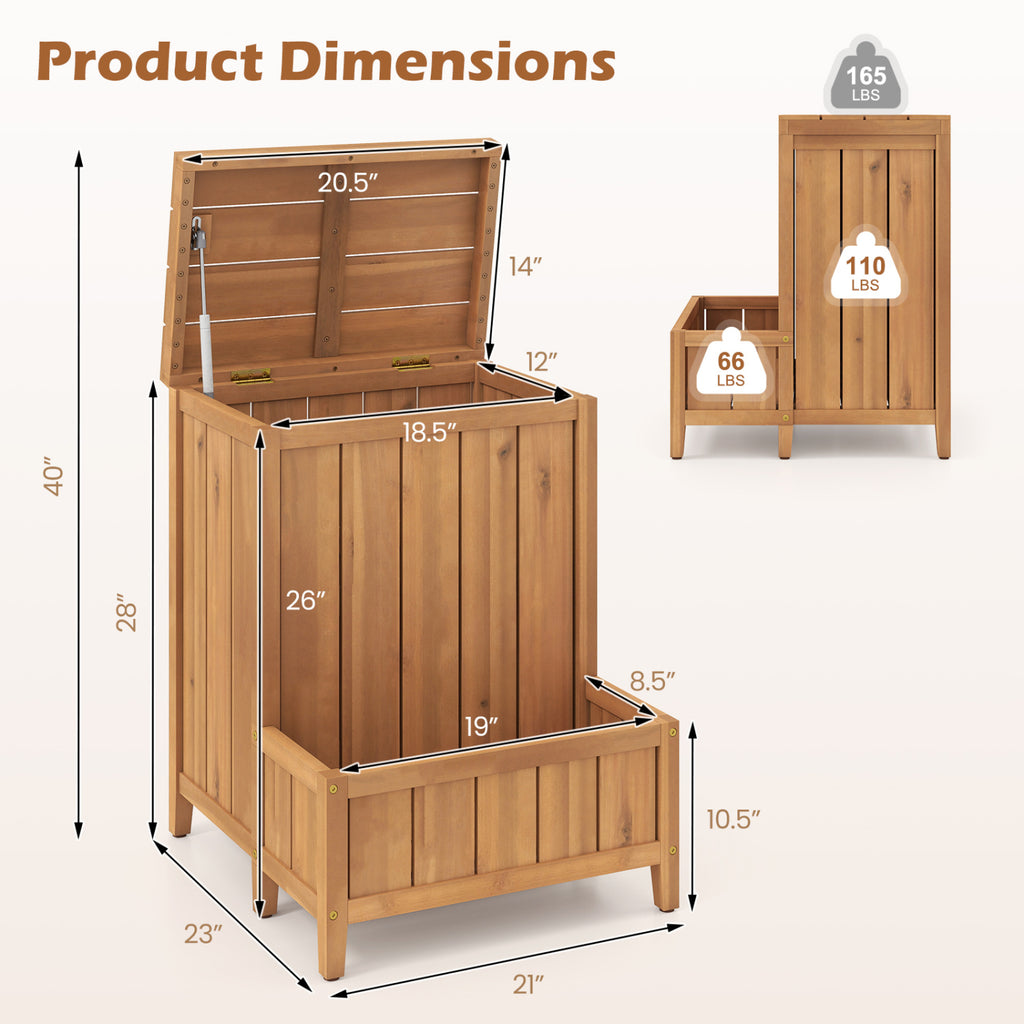 Package Delivery Box with Planter for Pool Accessories and Garden