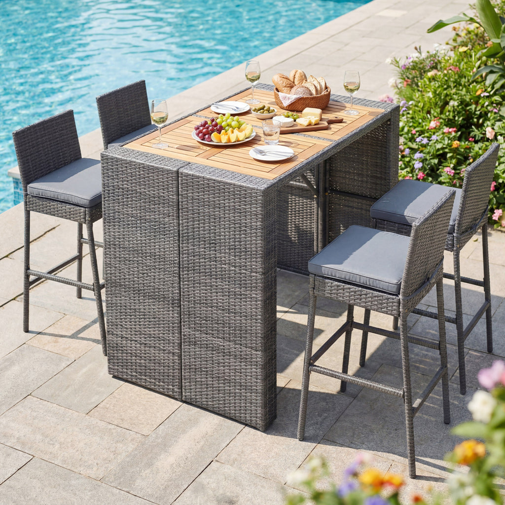 Patio Acacia Wood Dining Set for Home