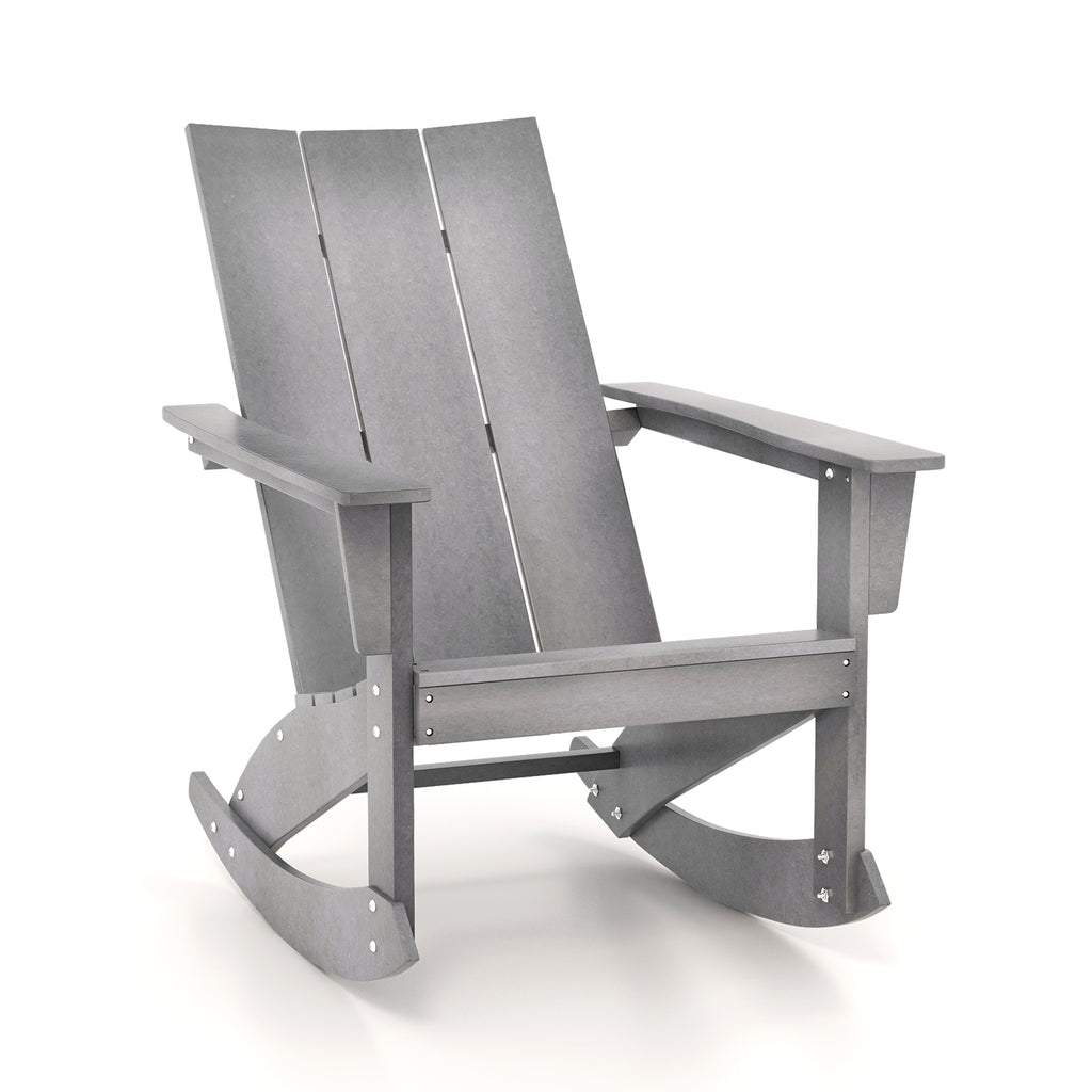Outdoor Adirondack Rocking Chair - Natural, Style 2
