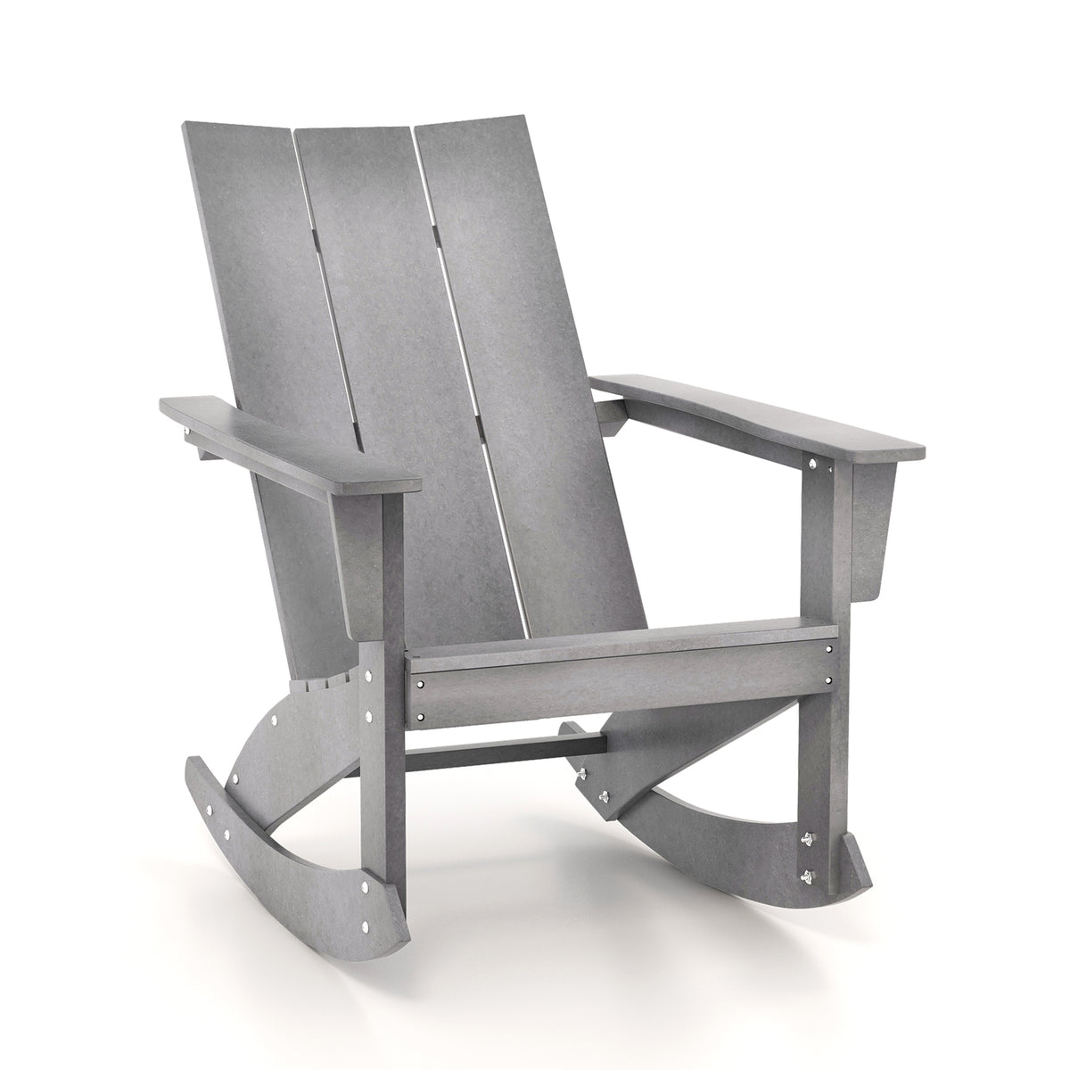 Outdoor Adirondack Rocking Chair - Natural, Style 2
