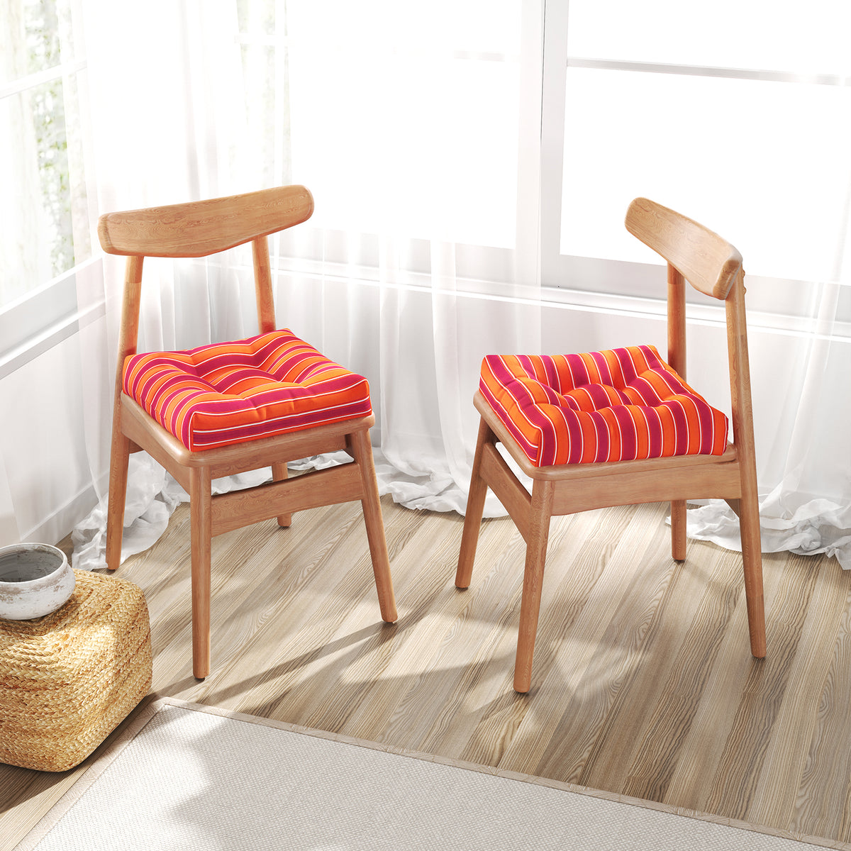 21 Inch x Patio Chair Seat Cushion Pads for Indoor and Outdoor