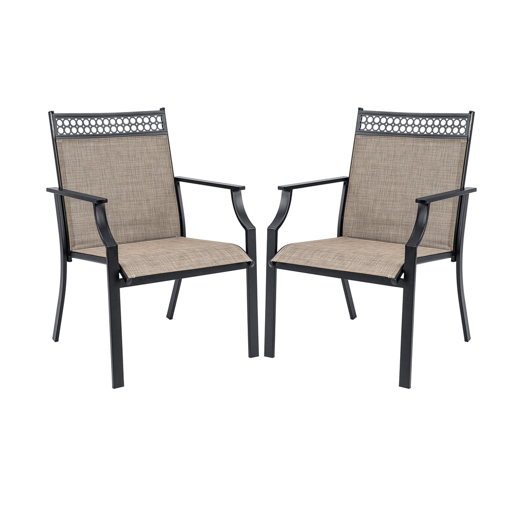 Patio Chairs Set of 2 All Weather Fabric - Blue