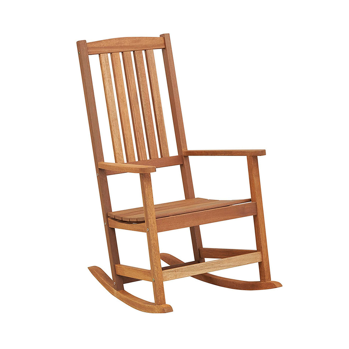 Patio Rocking Chair Ergonomic High-Back Outdoor Rocker with Smooth