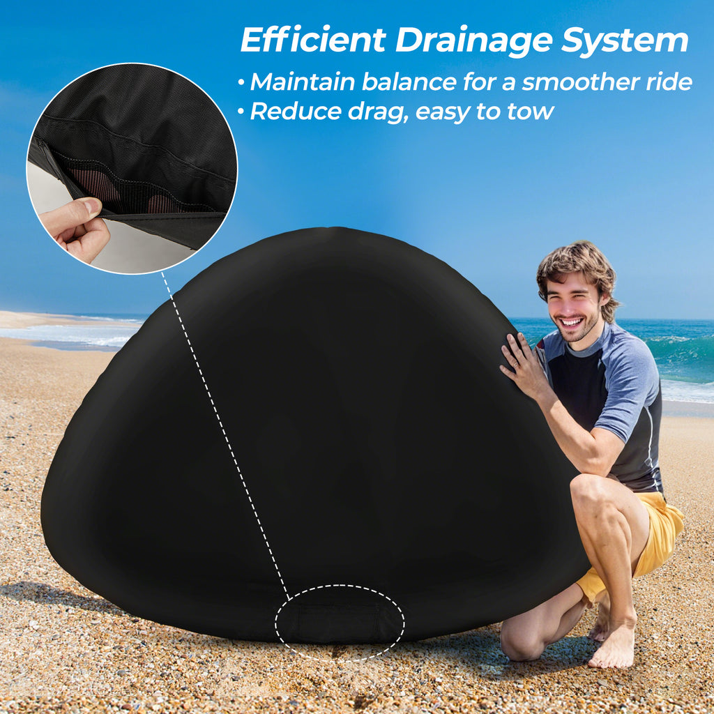 Towable Tube with Quick Connector Drainage - Style 5 for Water Sports